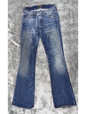 7 Seven For All Mankind Dojo Jeans 25 Wide Leg Flare Made In USA